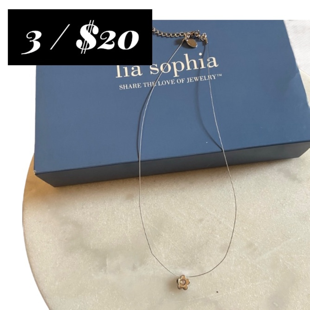 Flower Lia Sophia Necklace | CLOSET CLOSING